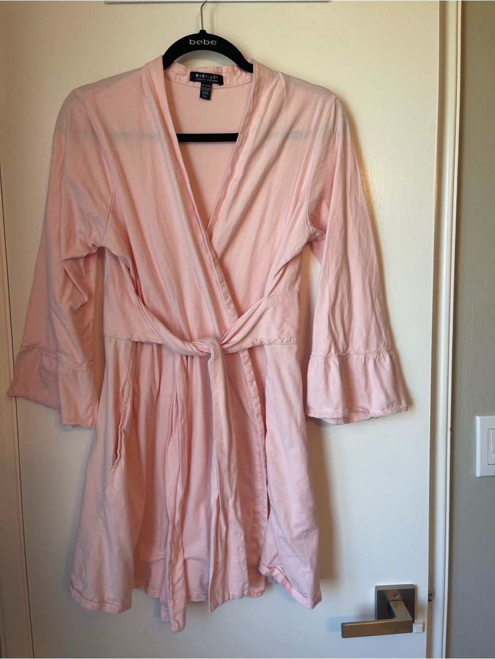Midnight by Carole Hochman Light Pink Wrap Robe